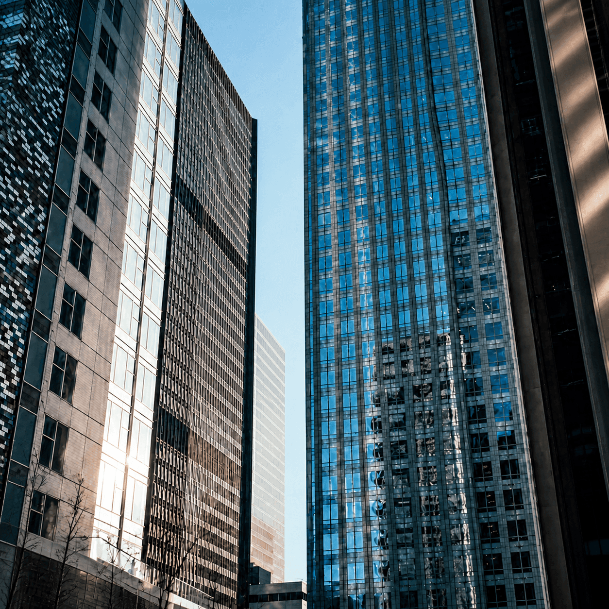 Modern office building representing partnership value